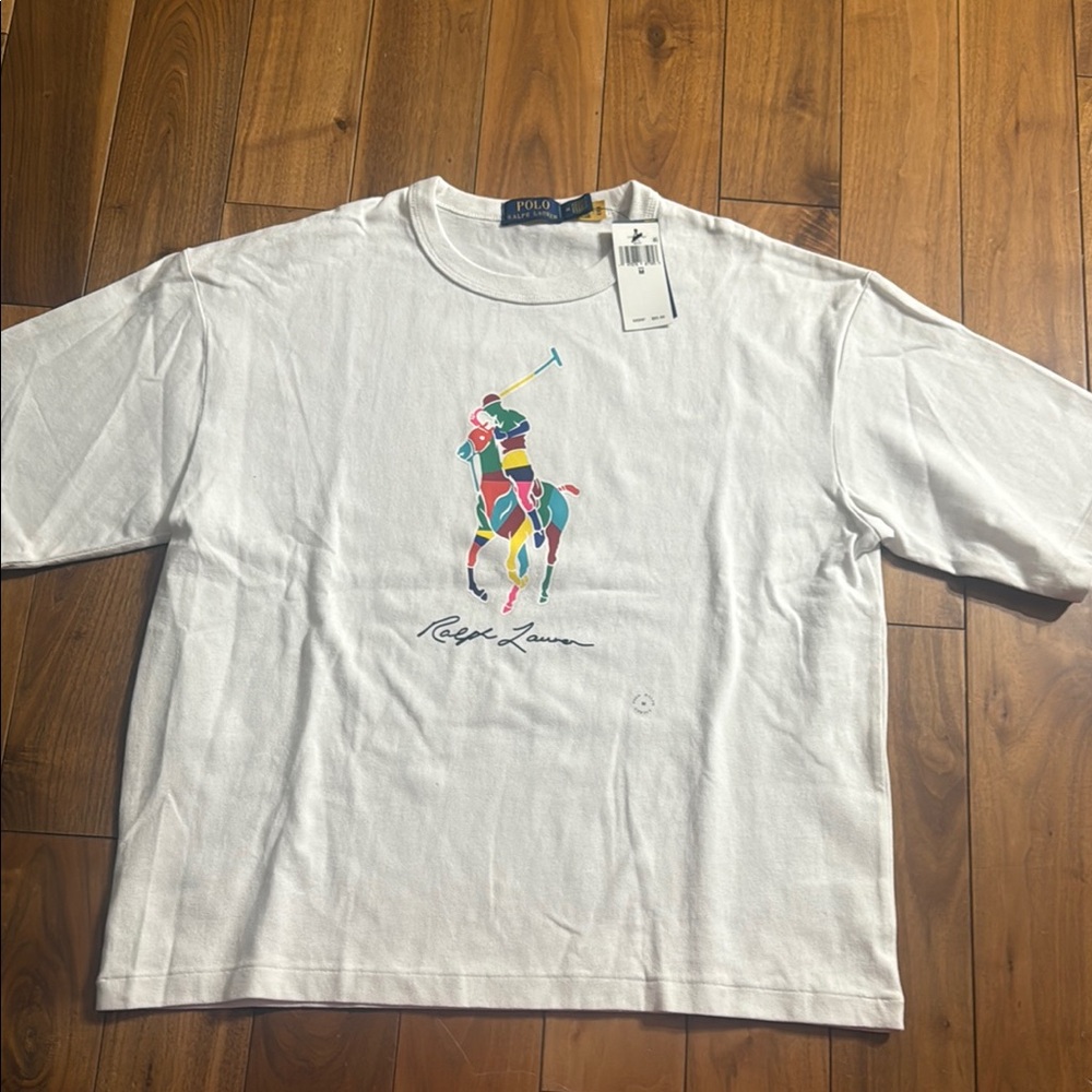Ralph Lauren White Graphic T-Shirt